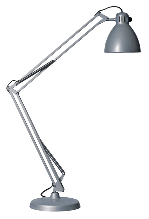 Luxo L-1ESG LED Task Light Table/Desk Base, Silver Grey