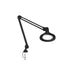 Luxo Magnifier KFM LED, 30" arm, 5-D lens and clamp, Black