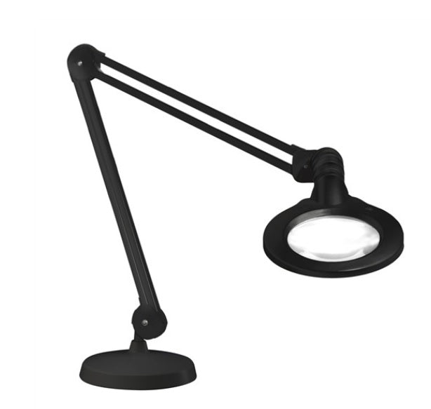 Luxo 18255BK, KFM LED, 30" arm, 5-D lens, and base mount, black