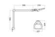 Luxo 18945LG Wave LED Measurements